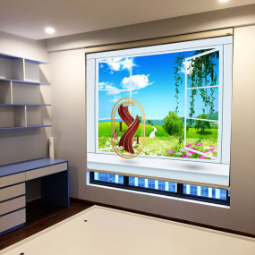 Màn cuốn in cho văn phòng