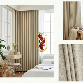 Rèm vải 2 lớp Hàn Quốc đẹp, bền màu