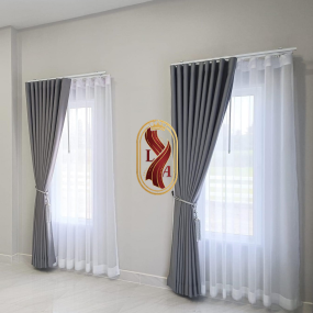 Màn vải 2 lớp cho biệt thự