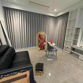 Màn vải 2 lớp voan và vải dày