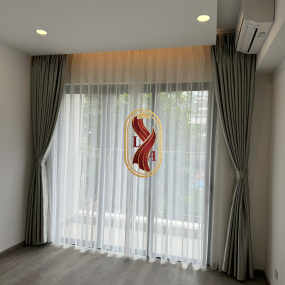 Màn vải 2 lớp voan và vải dày