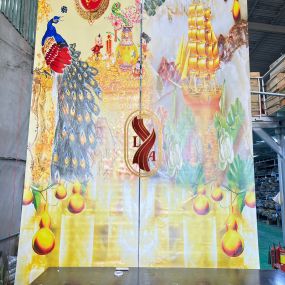 Rèm cuốn in tranh, logo, quảng cáo theo yêu cầu 
