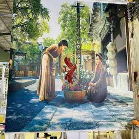 Màn cuốn in cho nhà ở